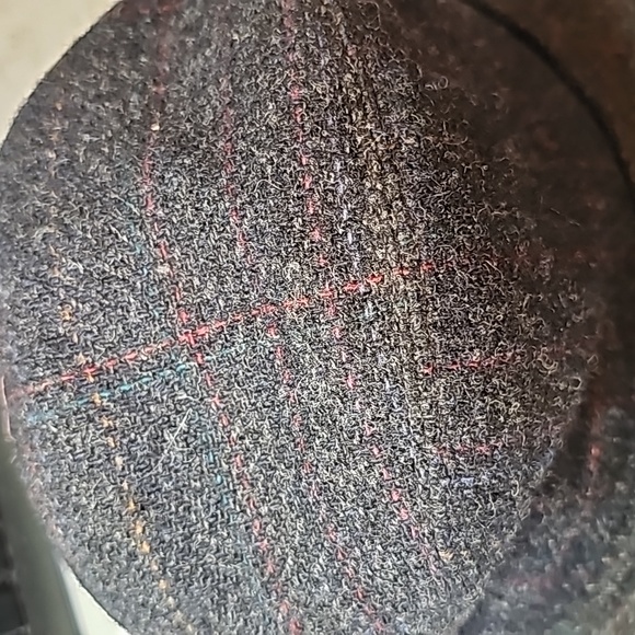 STUNNINH VINTAGE HOBBS CHARCOAL WOOL TWEED FEDORA - Picture 10 of 12